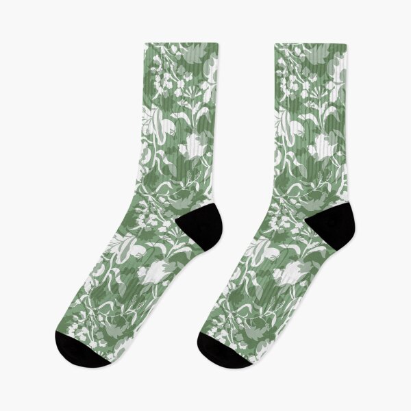 Item preview, Veiled flora - sage green designed and sold by Fabricatemyart.