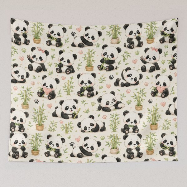 Item preview, baby pandas designed and sold by Side Quest Co..