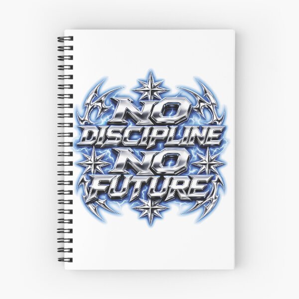 Item preview, No Discipline No Future Y2K Chrome Cyberpunk designed and sold by BobbyTee Merch.