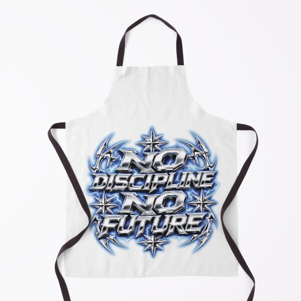 Item preview, No Discipline No Future Y2K Chrome Cyberpunk designed and sold by BobbyTee Merch.