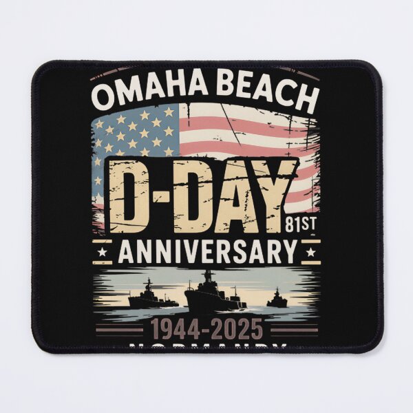 Item preview, Omaha Beach D-Day 80Th Anniversary Normandy Invasion Commemorative Design ⭐⭐⭐⭐⭐ designed and sold by KatiraMiasha.