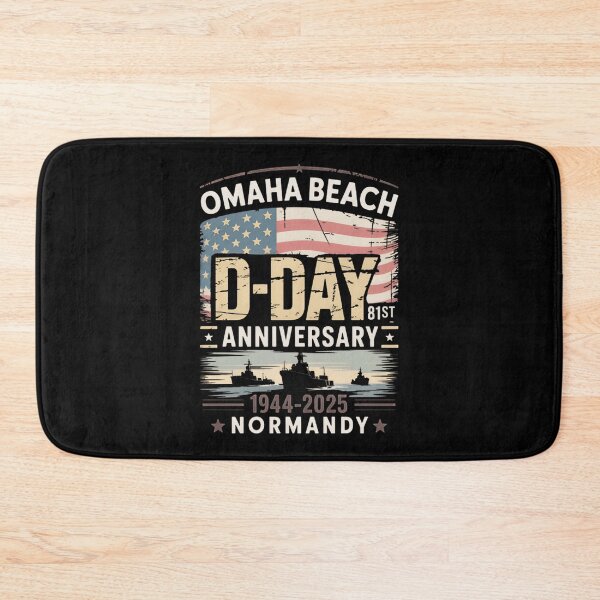 Item preview, Omaha Beach D-Day 80Th Anniversary Normandy Invasion Commemorative Design ⭐⭐⭐⭐⭐ designed and sold by KatiraMiasha.