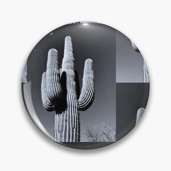 Item preview, Silvertone Saguaro Cactus Photograph designed and sold by meganlaub1.