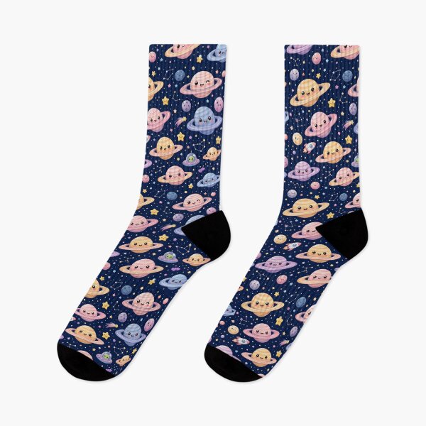 Item preview, Kawaii Saturns in a Starry Space designed and sold by Side Quest Co..