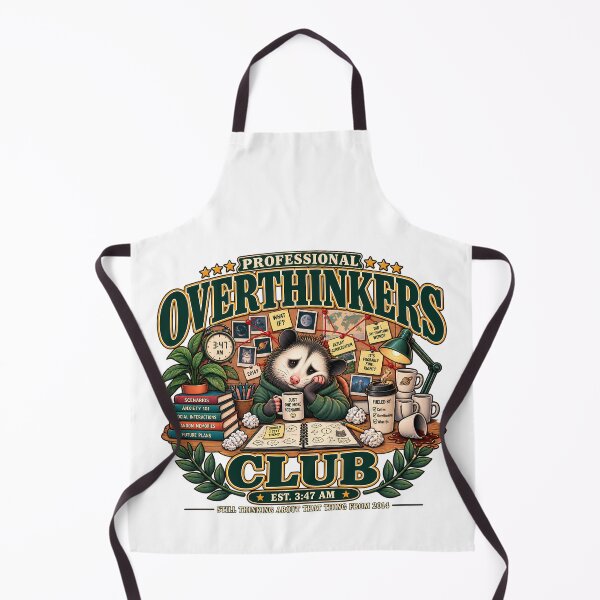 Item preview, The "Overthinkers" Club: A Funny Opossum designed and sold by NiceSeller91.
