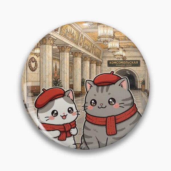 Item preview, Kawaii Cats Moscow Metro Komsomolskaya - Freda and Junior Russia Travel designed and sold by MAISON SYLVIE.