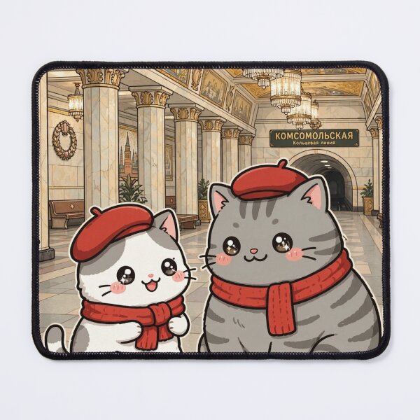Item preview, Kawaii Cats Moscow Metro Komsomolskaya - Freda and Junior Russia Travel designed and sold by MAISON SYLVIE.