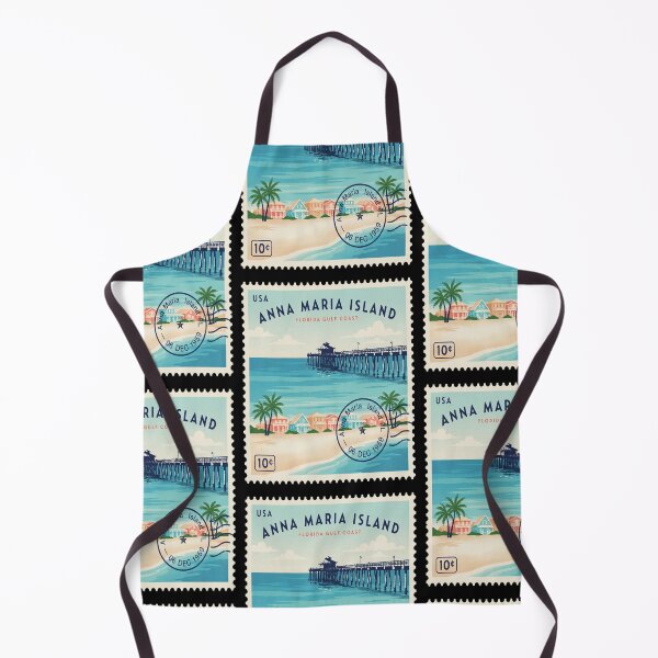Item preview, Anna Maria Island Florida Pier Beach Village Stamp Sticker designed and sold by stickercuffs.