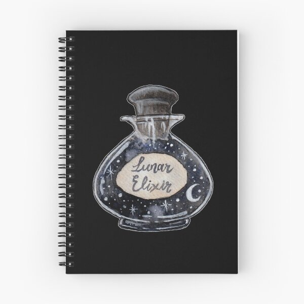 Item preview, Lunar Elixir Magic Potion Bottle Watercolor designed and sold by esmavart.