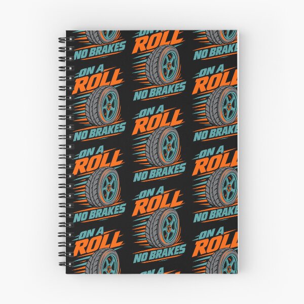 Item preview, On A Roll No Brakes - Funny Automotive Car Enthusiast Design designed and sold by TeeTimeTreasure.