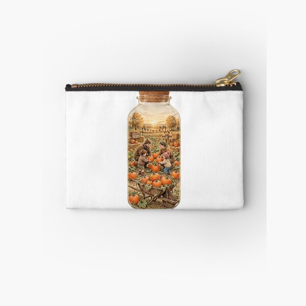 Item preview, Cozy Family Pumpkin Patch in a Jar - Autumn Fall Harvest Watercolor designed and sold by Neurospicy Trolls.