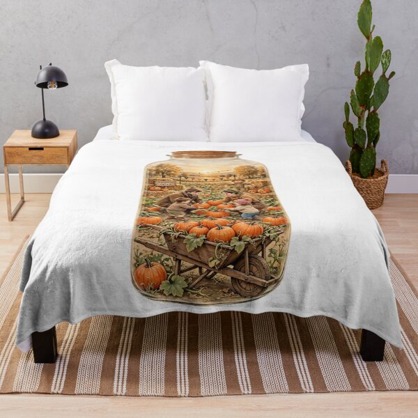 Item preview, Cozy Family Pumpkin Patch in a Jar - Autumn Fall Harvest Watercolor designed and sold by Neurospicy Trolls.