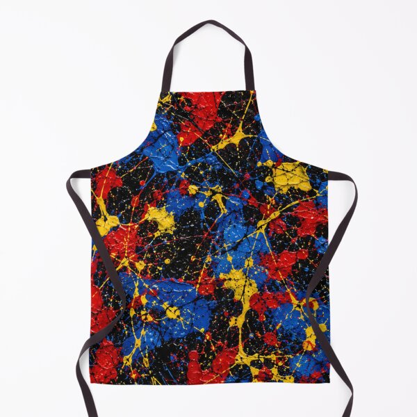 Item preview, Primary Color Paint Splatter Action Abstract Art designed and sold by THE SPLATTERED HAUS BY SAGE BANKS.