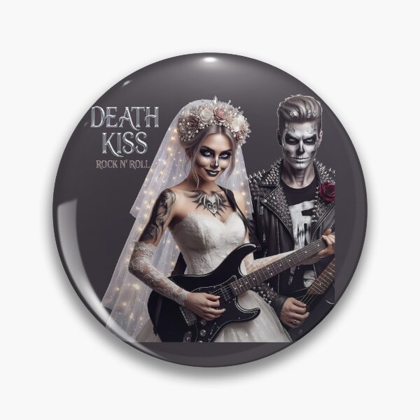 Item preview, Death Kiss Bride Guitar Groom designed and sold by Voodoo Store Paranormal Collections.