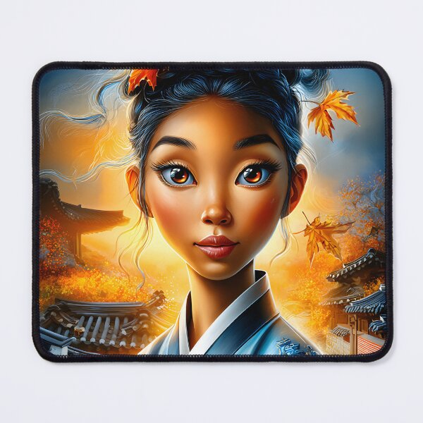 Item preview, Autumn Beauty in a Traditional Korean Setting designed and sold by Artessie.