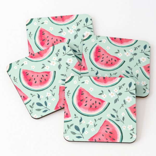Item preview, Watermelon and Jasmine Pattern designed and sold by Crinkl.