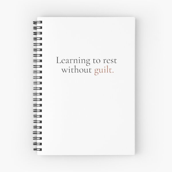 Item preview, Learning To Rest Without Guilt - Minimalist Self Care Quote Shirt designed and sold by DaysLoading.