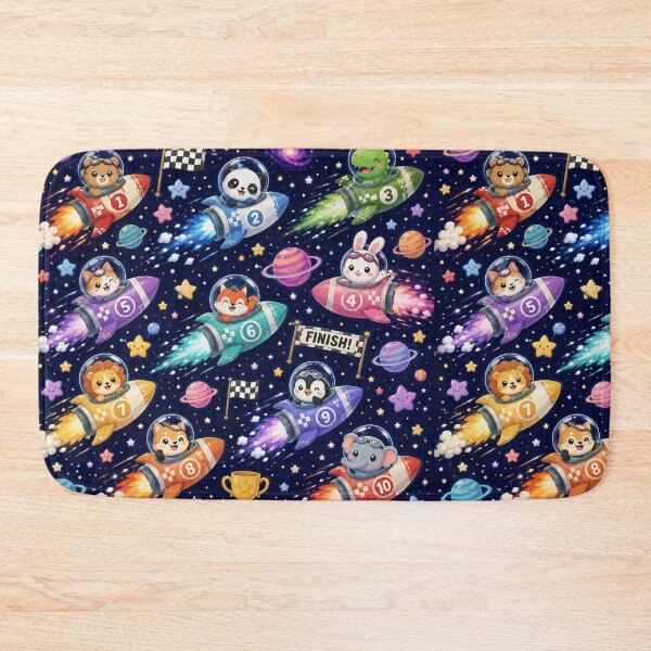 Item preview, Kawaii Cosmic Animal Rocket Race designed and sold by Side Quest Co..