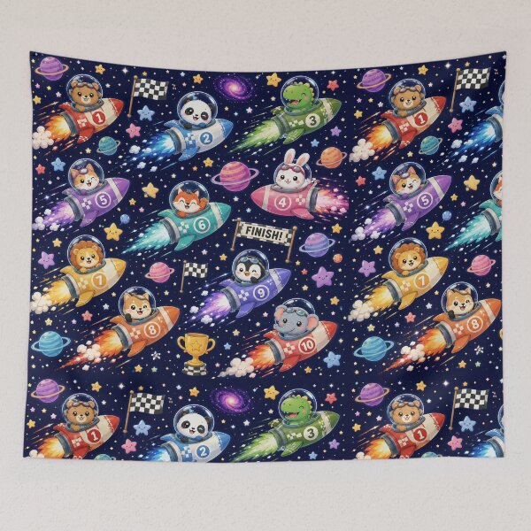 Item preview, Kawaii Cosmic Animal Rocket Race designed and sold by Side Quest Co..