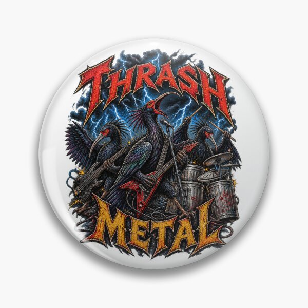 Item preview, Thrash Metal Ibis Bird Band - Funny Trash Metal Bootleg designed and sold by Neurospicy Trolls.
