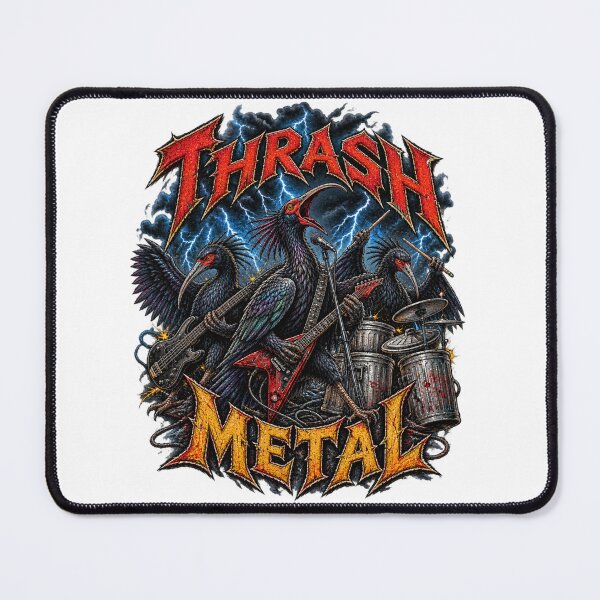 Item preview, Thrash Metal Ibis Bird Band - Funny Trash Metal Bootleg designed and sold by Neurospicy Trolls.