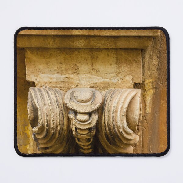 Item preview, Architectural Stone Corbel Ornament Detail On Historic Building Facade With Weathered Carving designed and sold by Nmallia.