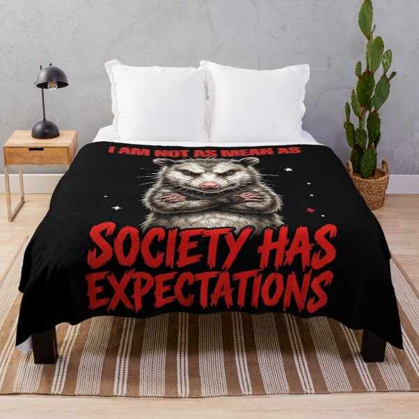 Item preview, I-Am-Not-As-Mean-As-I-Would-Like-To-Be-Society-Has-Expectations-Opossum-Sarcasm-Humor designed and sold by w66aboo.