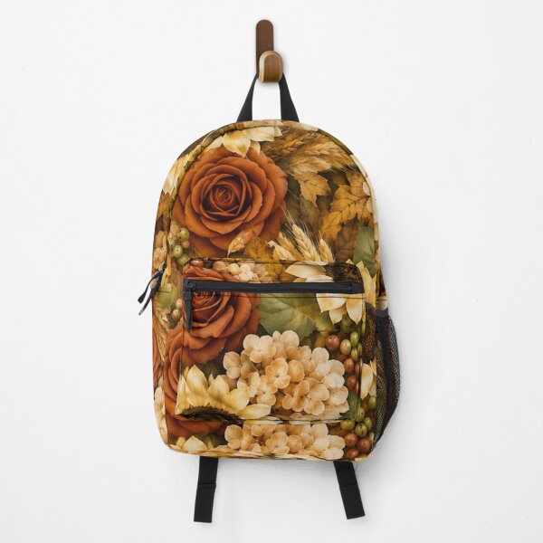 Item preview, Autumn Floral and Sunflower Pattern Mixed Media Art designed and sold by THE SPLATTERED HAUS BY SAGE BANKS.