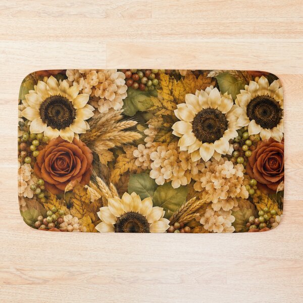Item preview, Autumn Floral and Sunflower Pattern Mixed Media Art designed and sold by THE SPLATTERED HAUS BY SAGE BANKS.