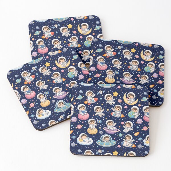 Item preview, Kawaii Astronauts in a Starry Space Adventure designed and sold by Side Quest Co..