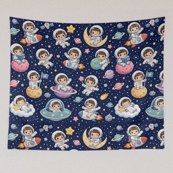 Item preview, Kawaii Astronauts in a Starry Space Adventure designed and sold by Side Quest Co..