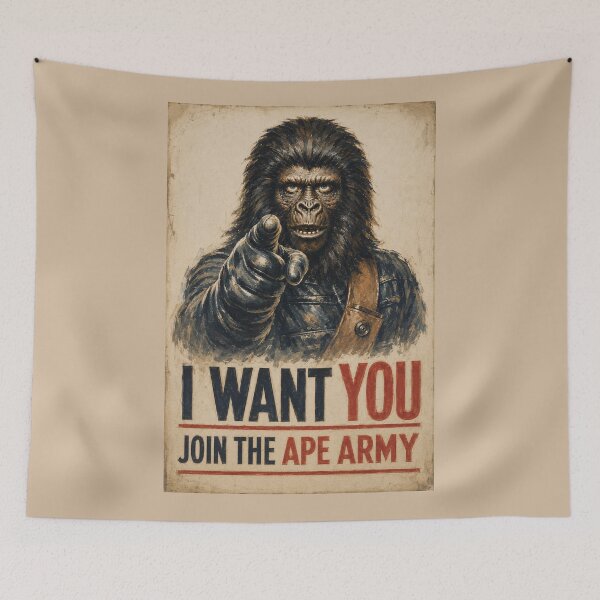Item preview, Ape Army Vintage Art designed and sold by Ovnil.
