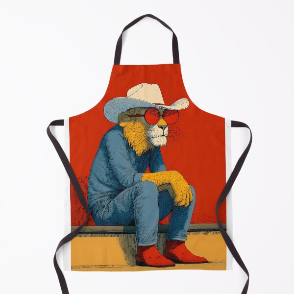 Item preview, Lion in Cowboy Attire with Sunglasses designed and sold by Artessie.