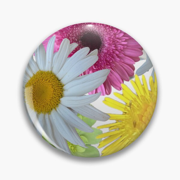 Item preview, Vibrant Mixed Gerbera Daisy and Chrysanthemum Floral Pattern designed and sold by BalkanBloom.