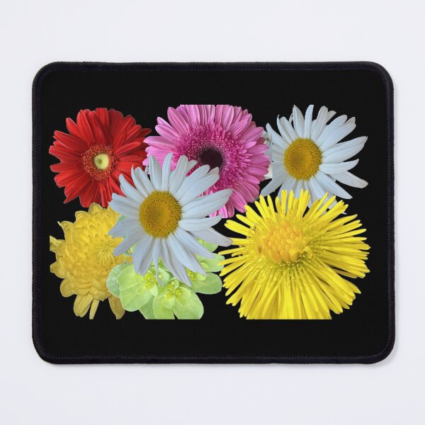 Item preview, Vibrant Mixed Gerbera Daisy and Chrysanthemum Floral Pattern designed and sold by BalkanBloom.