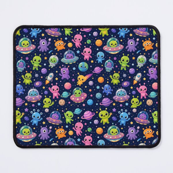 Item preview, Cheerful Cartoon Alien Space designed and sold by Side Quest Co..