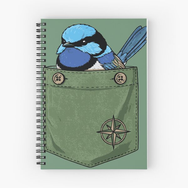 Item preview, Australian Superb Blue Fairy Wren Pocket Animal Bird Gift Men Woman Kids ​ designed and sold by Amelia ART G.