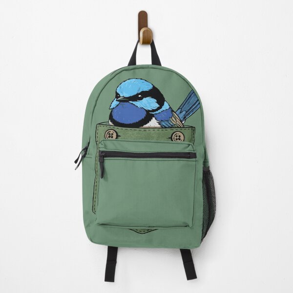 Item preview, Australian Superb Blue Fairy Wren Pocket Animal Bird Gift Men Woman Kids designed and sold by Amelia ART G.