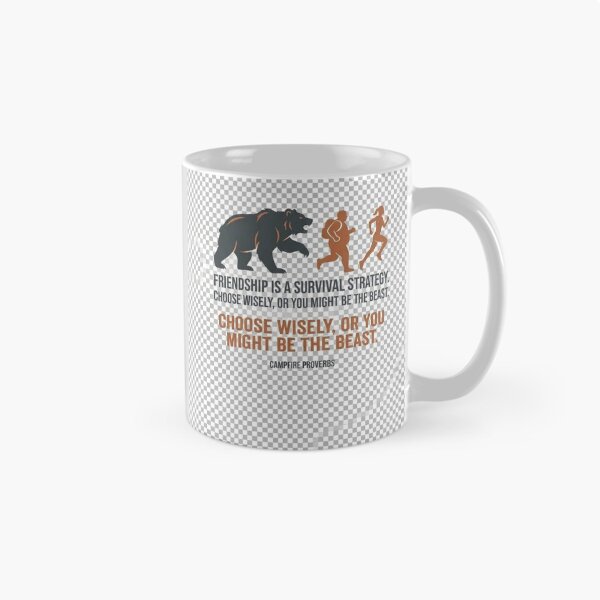 Item preview, Friendship Survival Strategy Bear and Runners Funny Quote Design designed and sold by Aliplus+.
