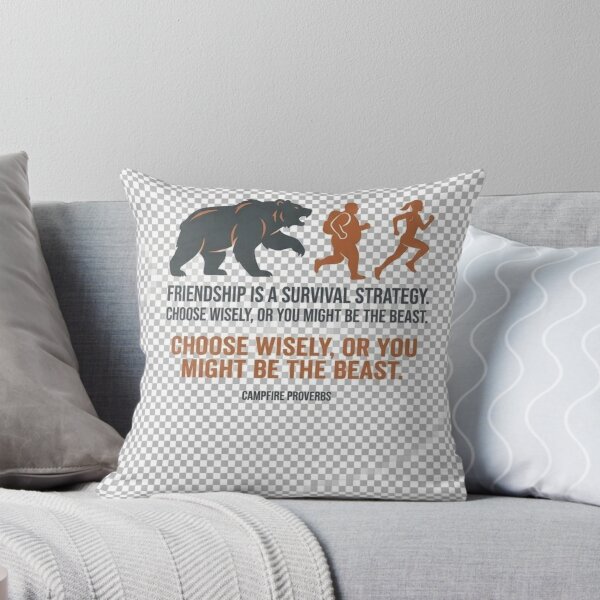 Item preview, Friendship Survival Strategy Bear and Runners Funny Quote Design designed and sold by Aliplus+.