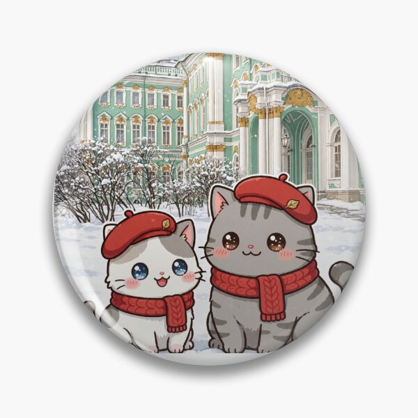 Item preview, Kawaii Cats Winter Palace Saint Petersburg - Freda and Junior Russia Travel designed and sold by MAISON SYLVIE.