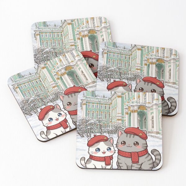 Item preview, Kawaii Cats Winter Palace Saint Petersburg - Freda and Junior Russia Travel designed and sold by MAISON SYLVIE.