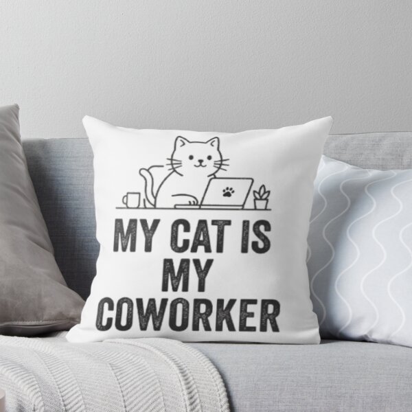 Item preview, My Cat Is My Coworker - Funny Work From Home Quote designed and sold by hoille.