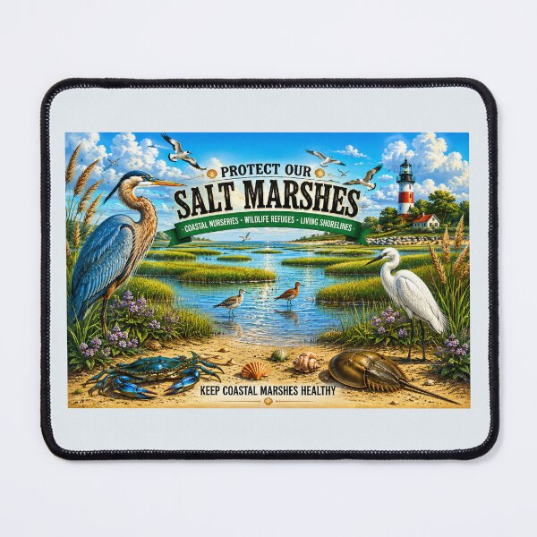 Item preview, Protect Our Salt Marshes – Coastal Wildlife Jigsaw Puzzle designed and sold by Penbrook Farms.