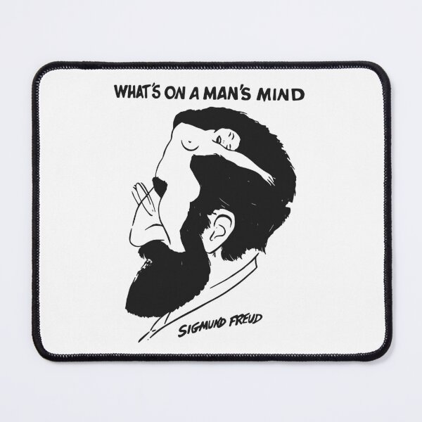 Item preview, Sigmund Freud What's on a Man's Mind designed and sold by Amok Store.