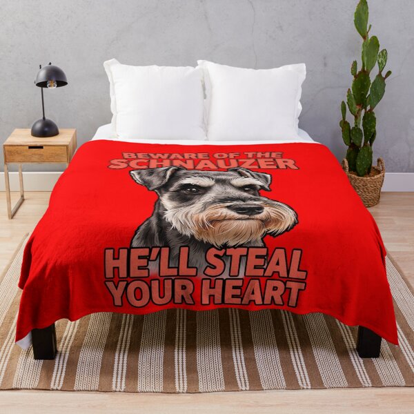 Item preview, Schnauzer Dog Owner Beware Of The Schnauzer, He’ll Steal Your Heart. Art Design designed and sold by fantasticdesign.