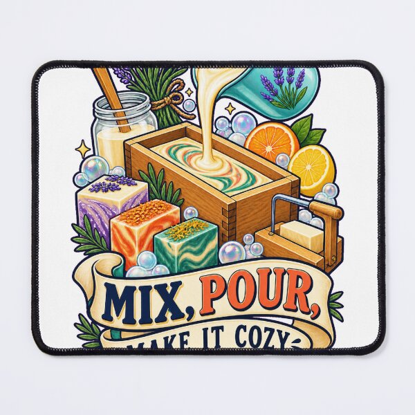 Item preview, Mix Pour Make It Cozy Soap Making Art designed and sold by CheerfulNest.
