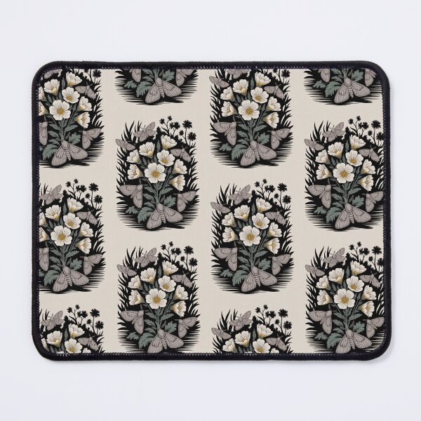Item preview, Wild Honey Moths & Wildflowers Botanical Art designed and sold by NuvoraNest.
