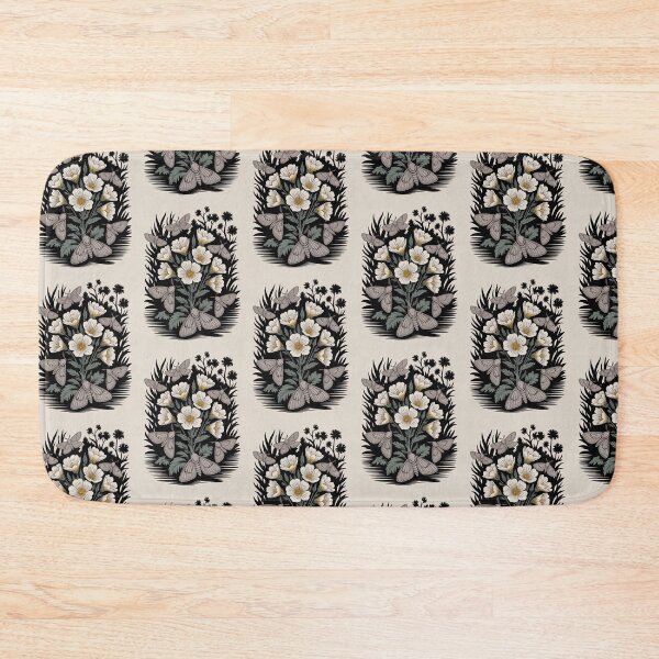 Item preview, Wild Honey Moths & Wildflowers Botanical Art designed and sold by NuvoraNest.