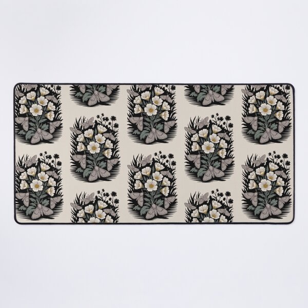 Item preview, Wild Honey Moths & Wildflowers Botanical Art designed and sold by NuvoraNest.